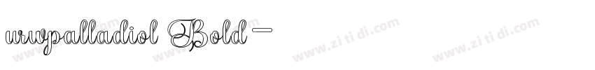 urwpalladiol Bold字体转换